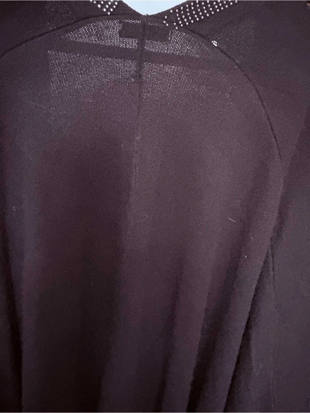 La Fiorentina Black Open-Front Layering Wrap